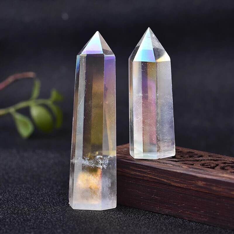 Bulk Angel Aura Quartz Wand Healing Stone 4