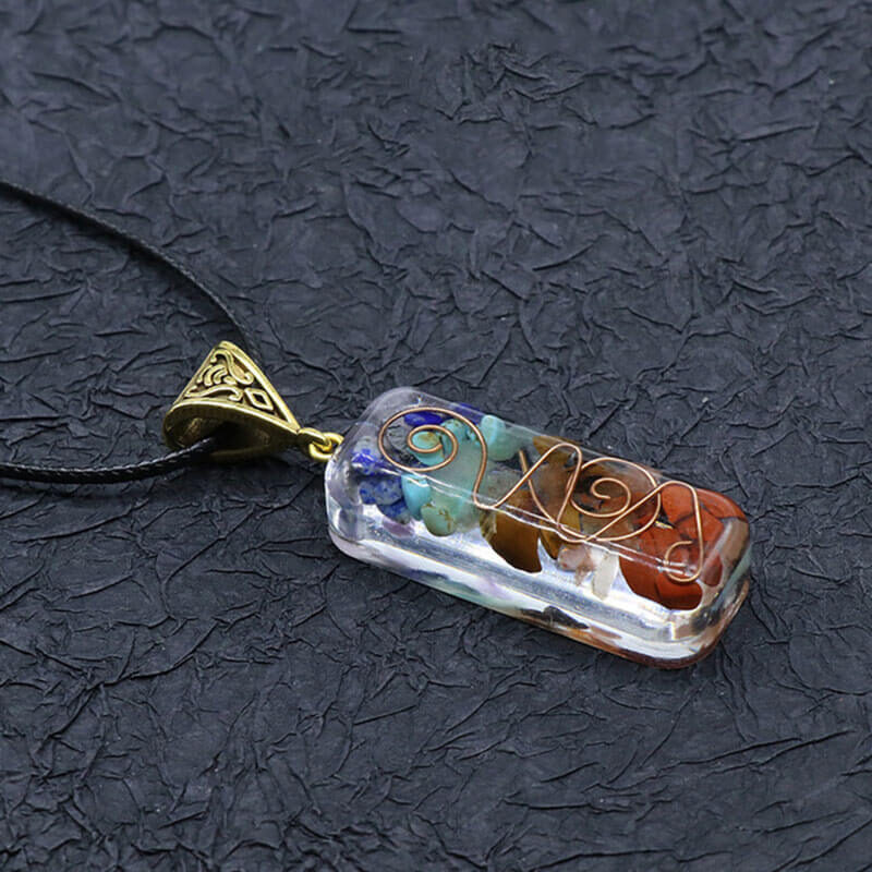 Colorful Chakra Energy Pendant Necklace 1