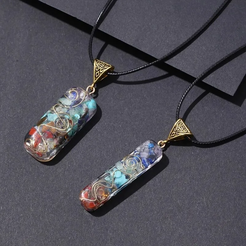 Colorful Chakra Energy Pendant Necklace