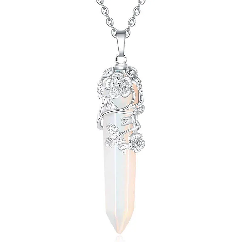 ⁦Crystal Choker Flower Wrapped Necklaces⁩ - الصورة ⁦3⁩