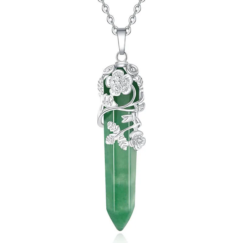 ⁦Crystal Choker Flower Wrapped Necklaces⁩ - الصورة ⁦7⁩