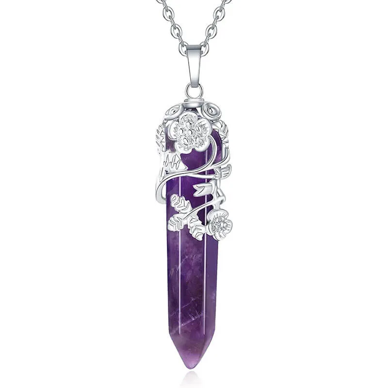 ⁦Crystal Choker Flower Wrapped Necklaces⁩ - الصورة ⁦2⁩