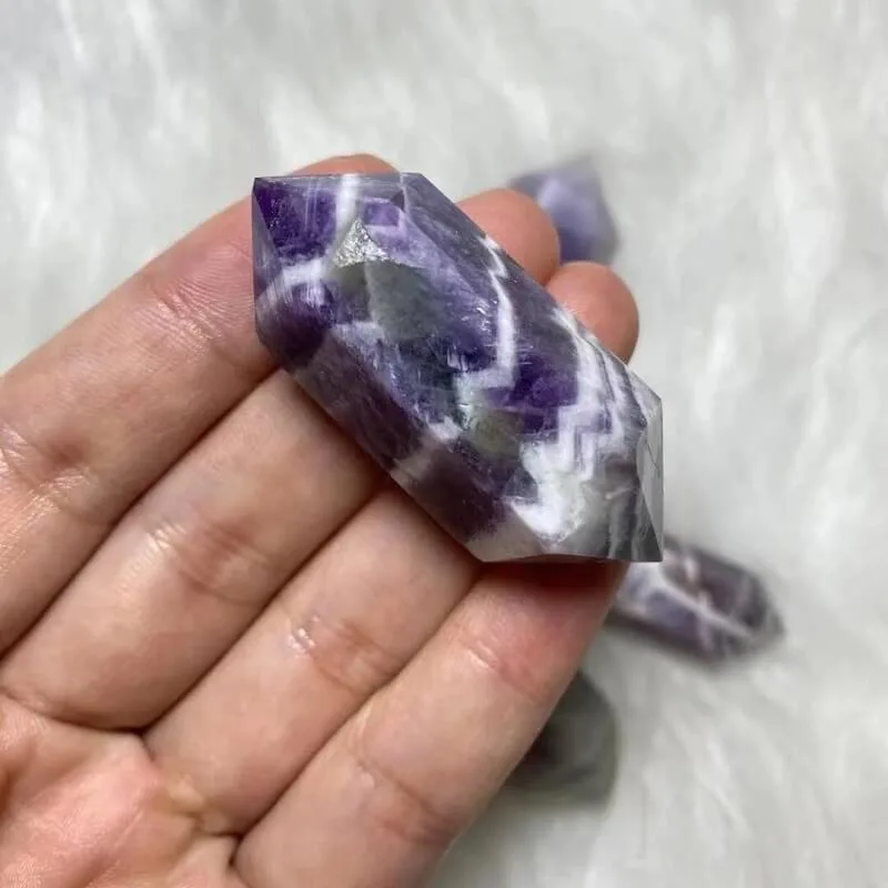 ⁦Double Point Tower Chevron Amethyst Wholesale⁩ - الصورة ⁦7⁩