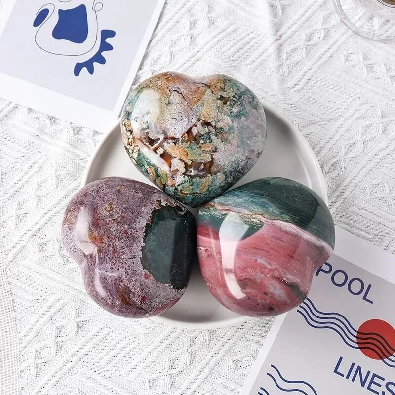 Heart Ocean Jasper Stone