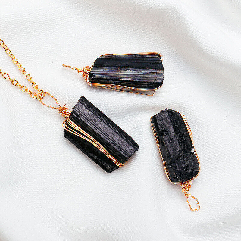 Natural Black Tourmaline Pendant 3