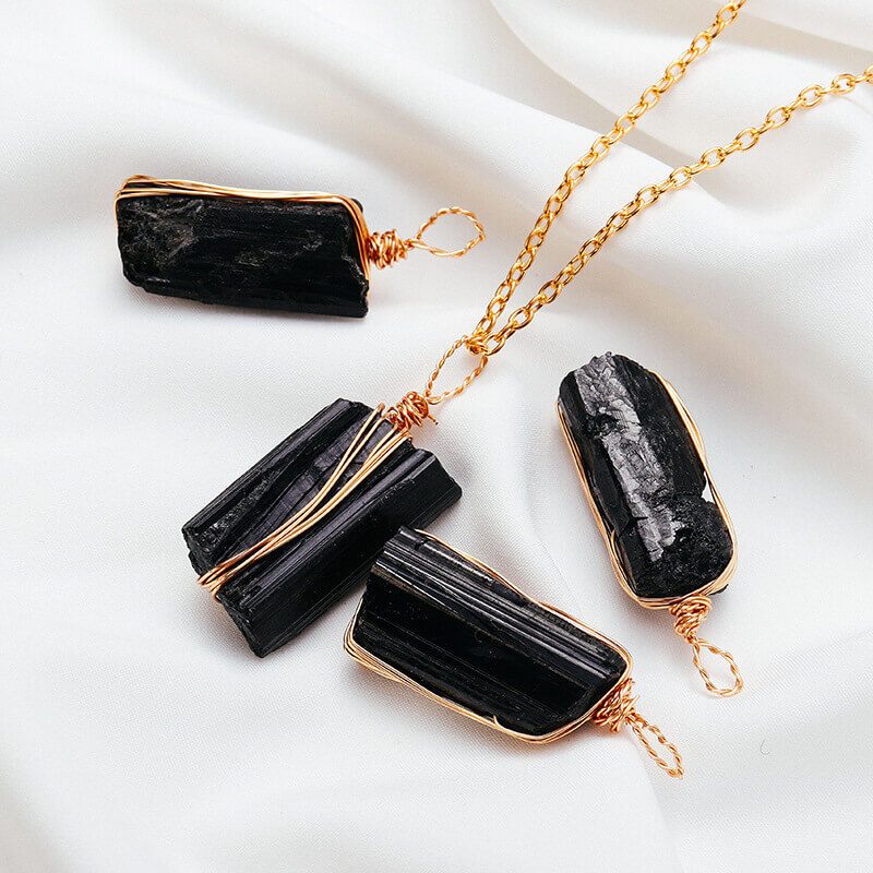 Natural Black Tourmaline Pendant