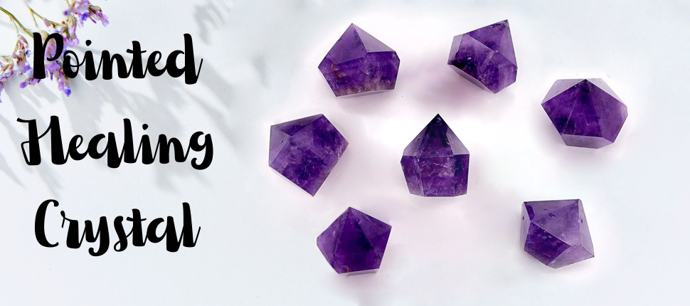 Point Polished Amethyst Purple Crystal Wholesale 1