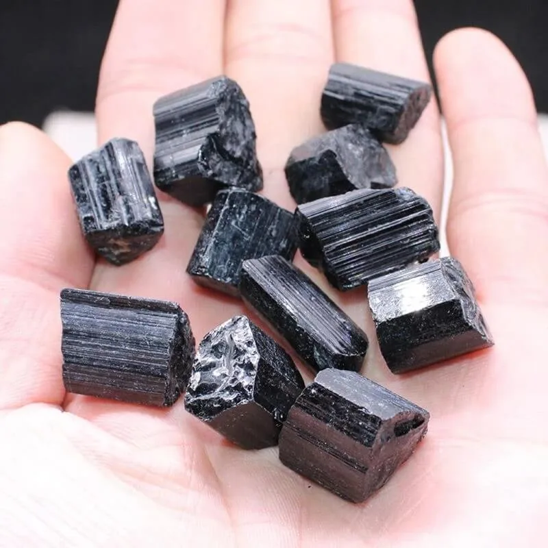 Raw Black Tourmaline Necklace Pendant - Bild 7