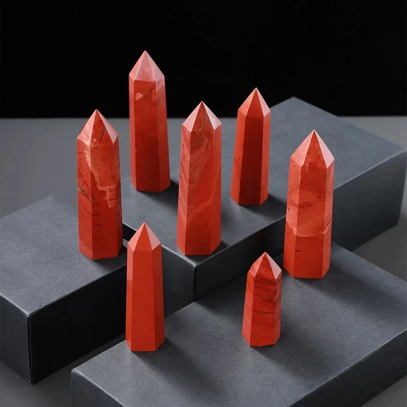 Red Jasper Point Tower Crystal - 이미지 2