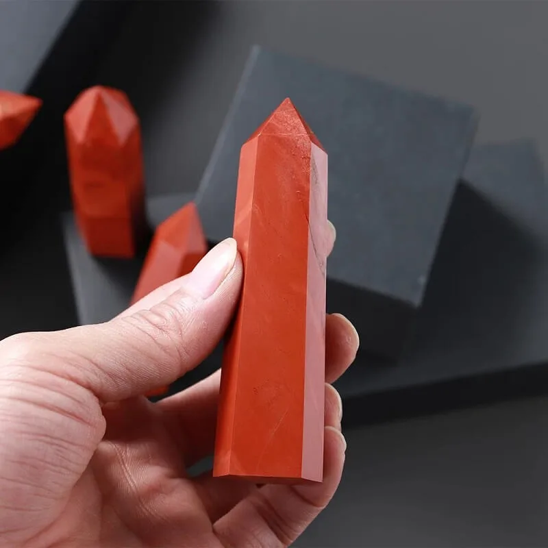 Red Jasper Point Tower Crystal - 이미지 4