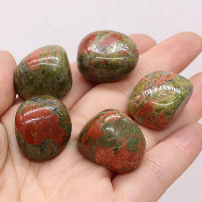 Reiki Unakite Tumbled Crystal 3