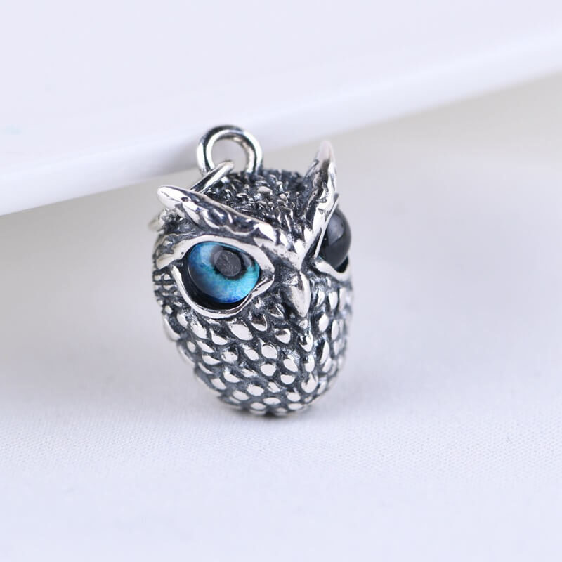 Silver Owl Vintage Ring Pendant Earrings 1