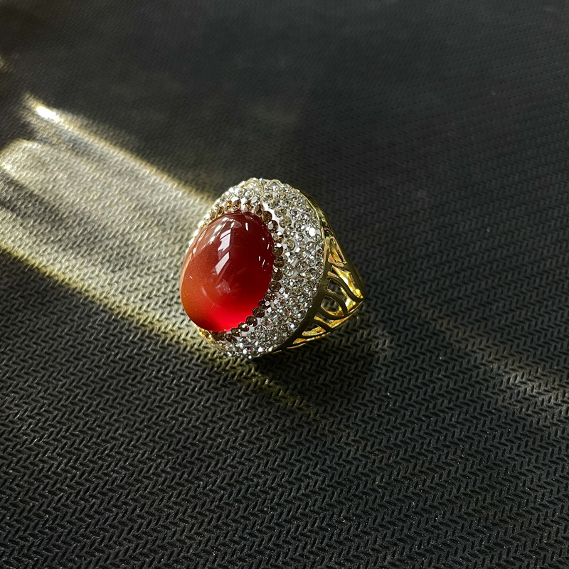 Vintage Crystal Adjustable Ring Bulk - immagine 4