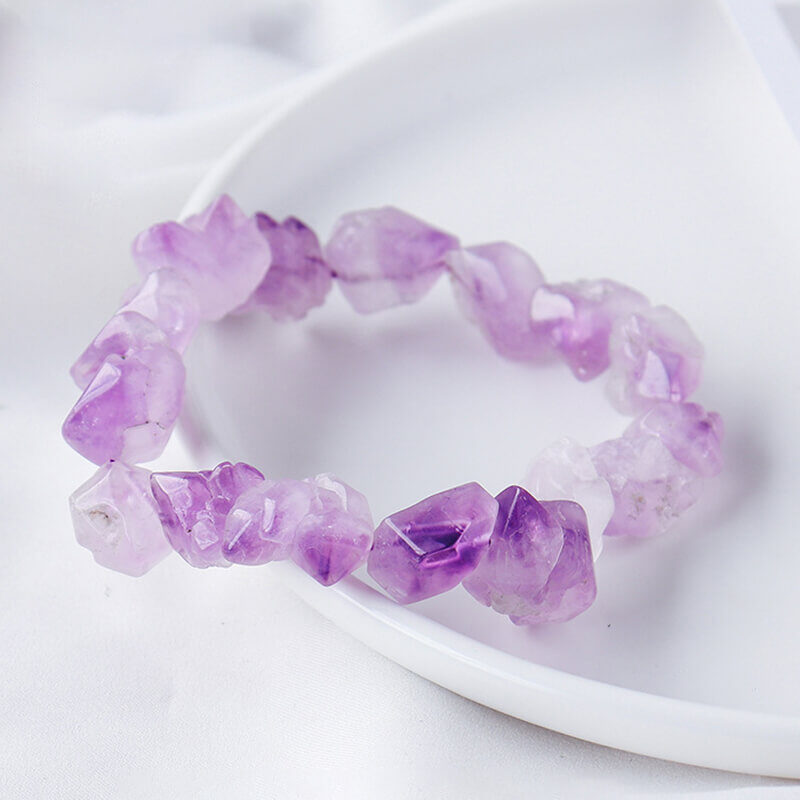 amethyst bracelet free form