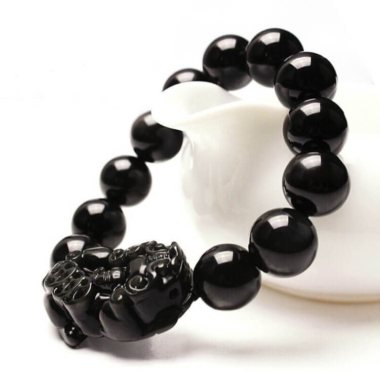 black obsidian bracelet black pixiu