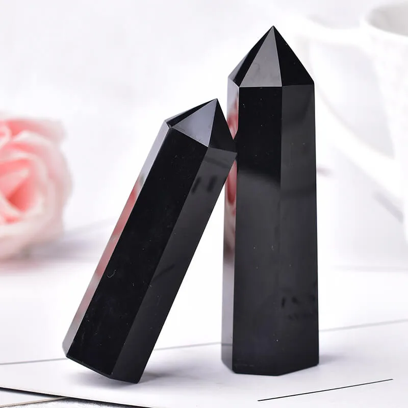 black obsidian tower point