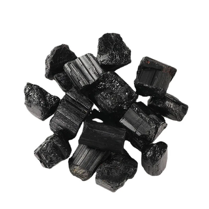 black tourmaline raw stone
