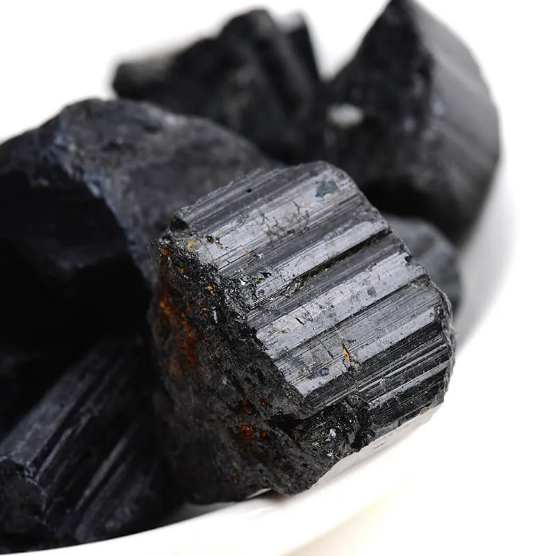 black tourmaline raw stone