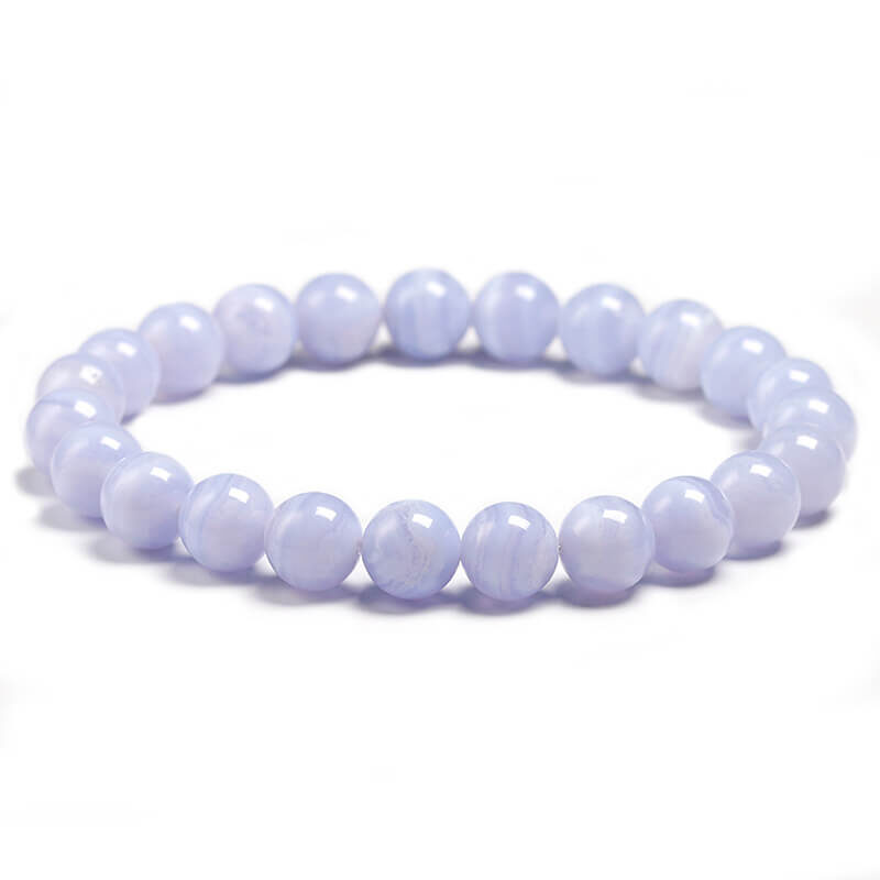 blue lace agate bracelet beads