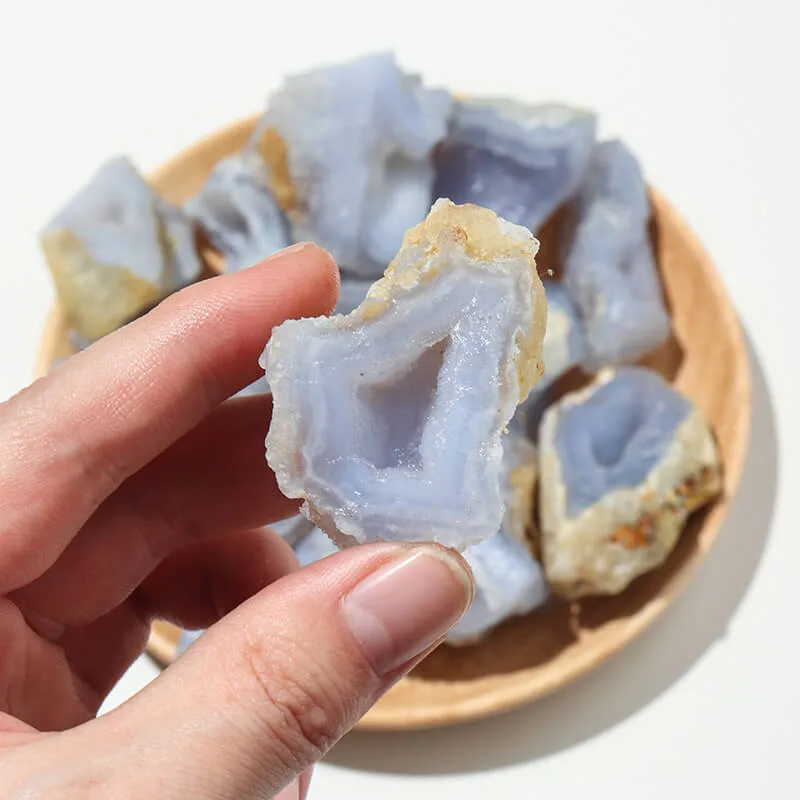 blue lace agate raw stone