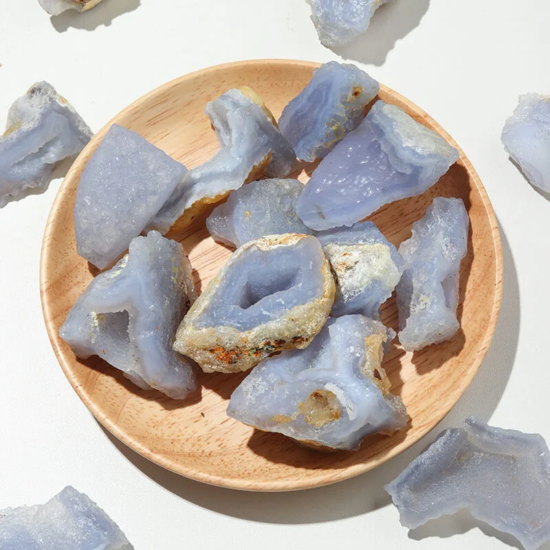 blue lace agate raw stone