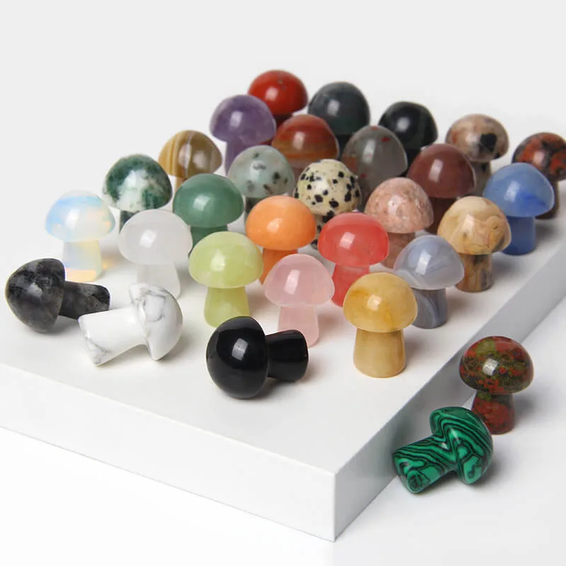 Green Aventurine Crystal Mushroom Stones