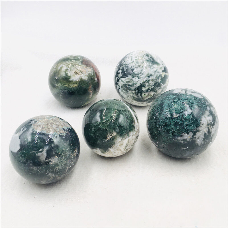 moss agate ball