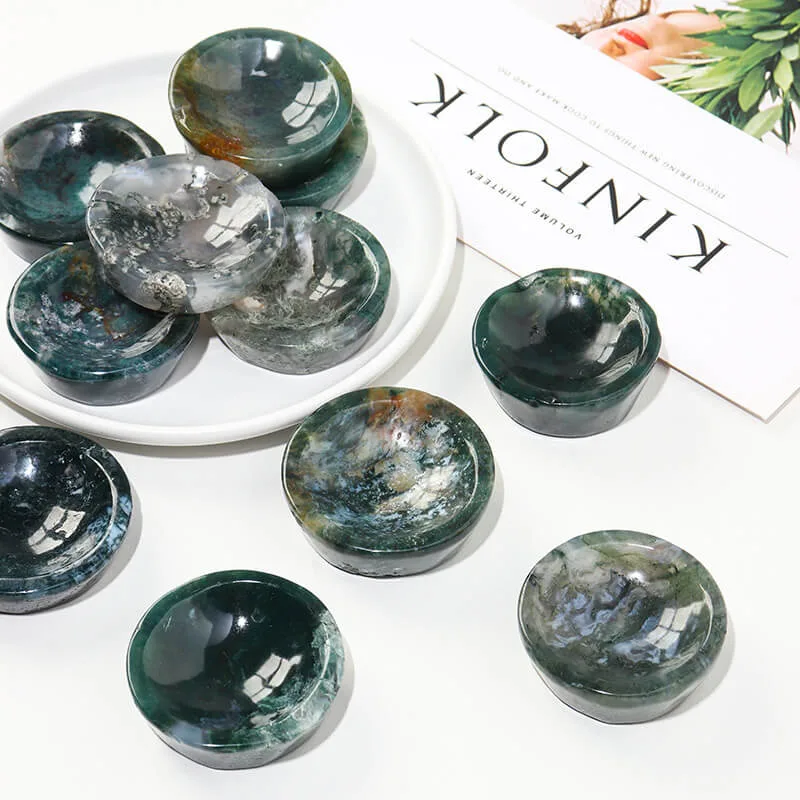 moss agate bowl