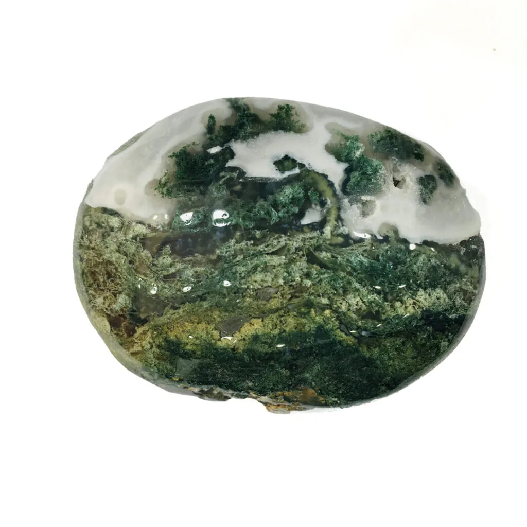 Moss Agate Palm Natural Stone Wholesale Crystals - immagine 3