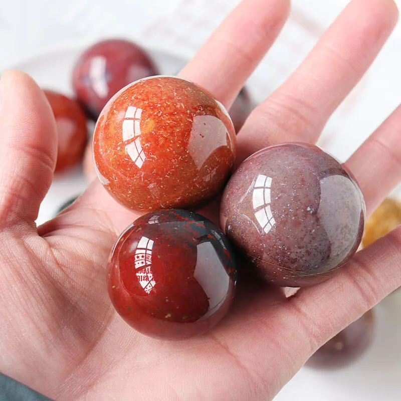 Natural Ocean Jasper Sphere Ball – Bild 3
