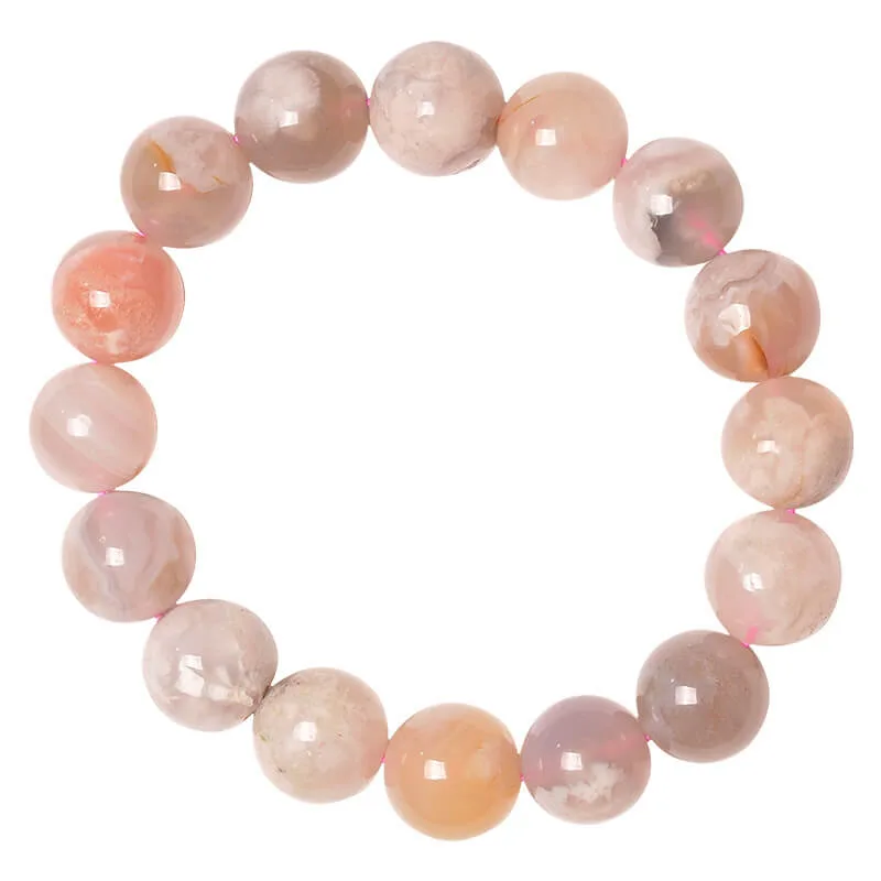 Sakura Flower Agate Bracelet Cherry Beads - Imagen 2
