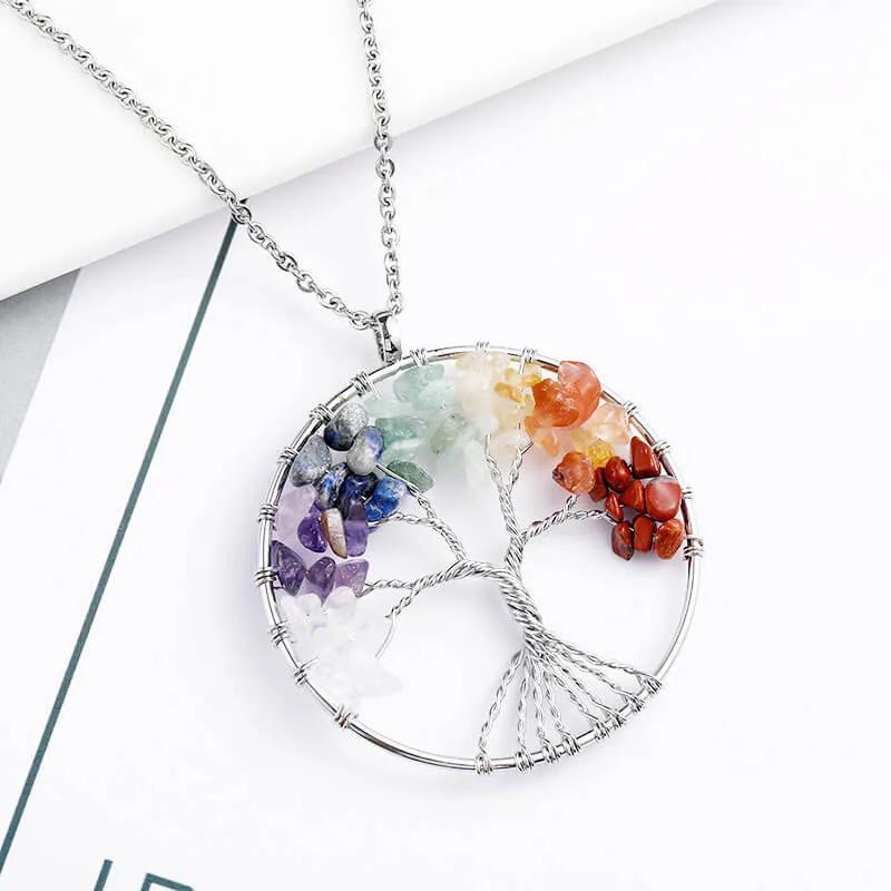 Alternative Ansicht von Tree Of Life Crystal Necklace