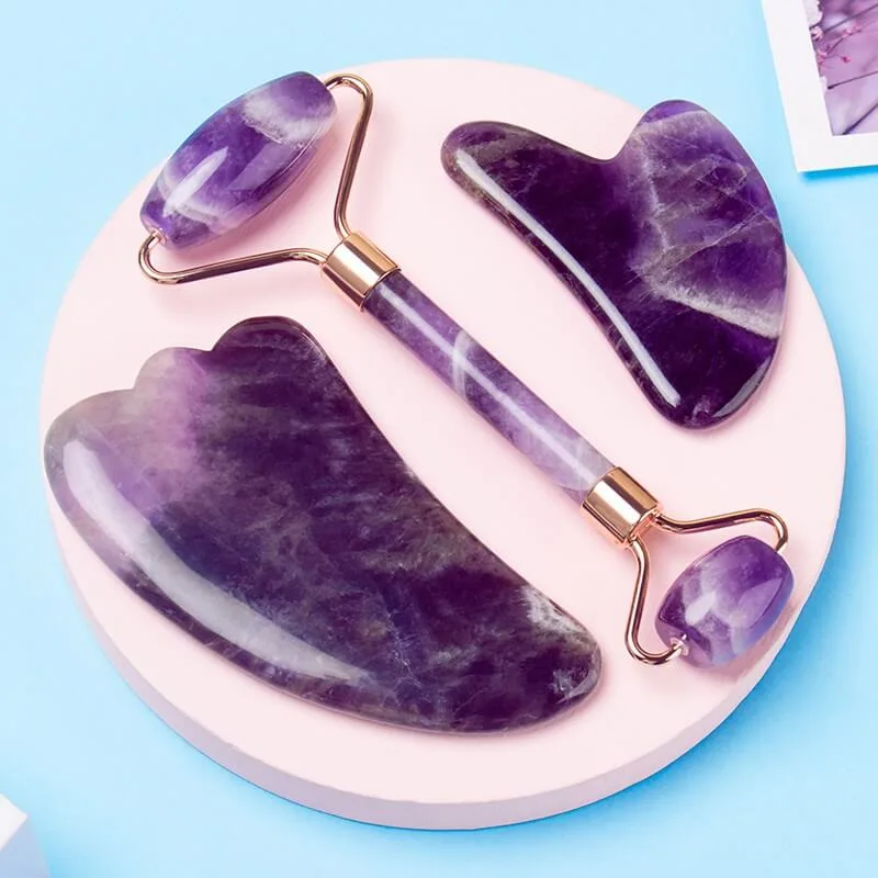 Amethyst Crystal Massage Roller