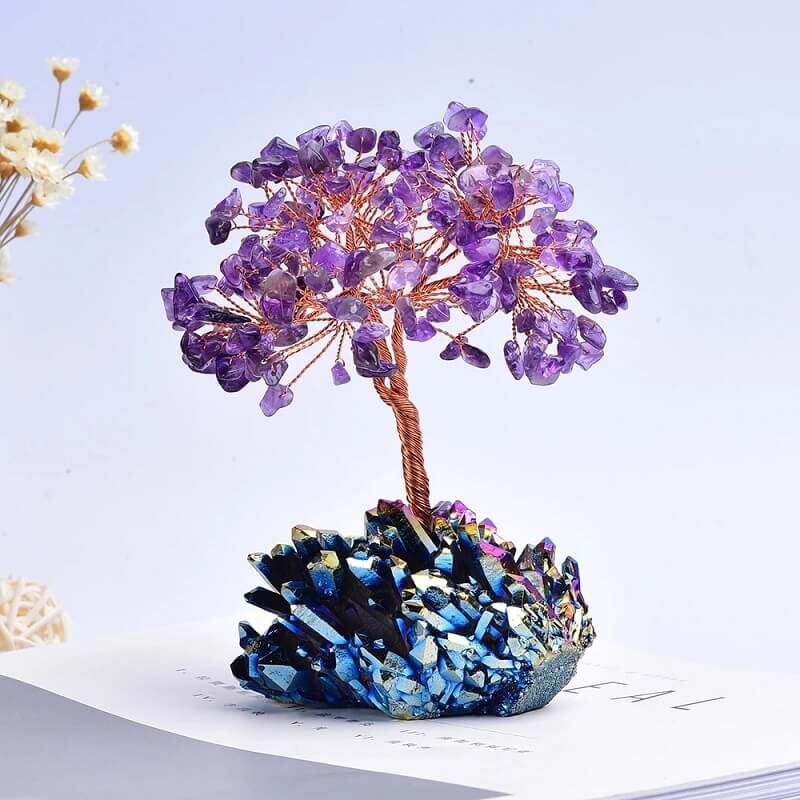 Amethyst Tree Christmas Crystal Bonsai Tree