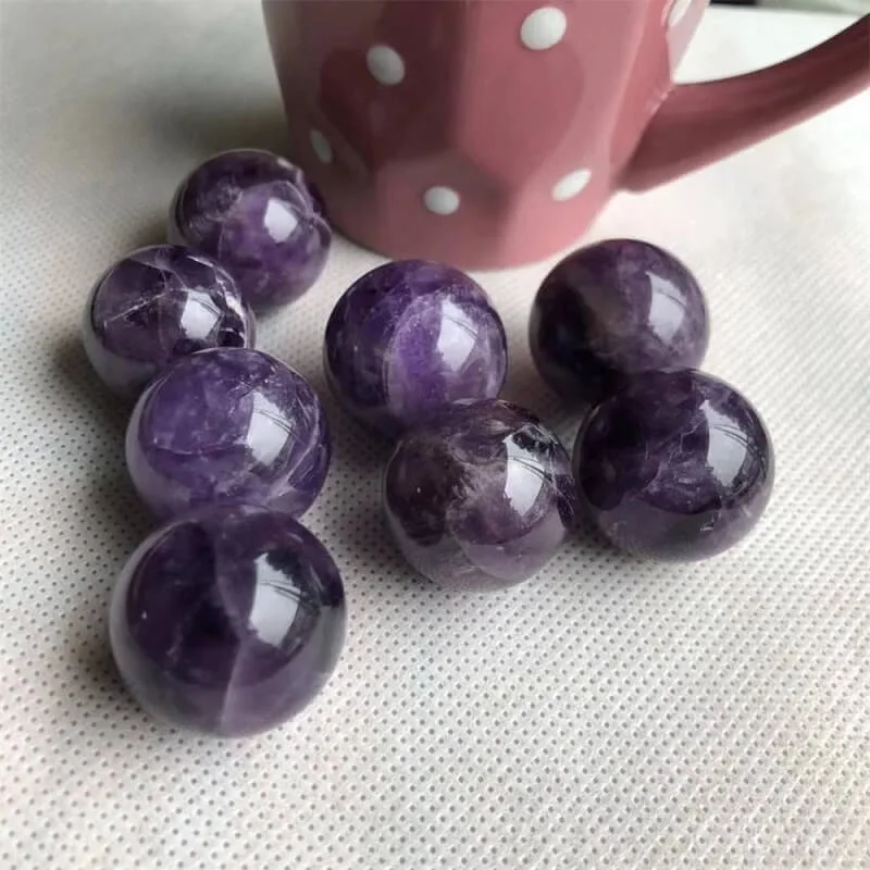 Bulk Chevron Amethyst Pendulum Ball Quartz Crystal – Bild 4