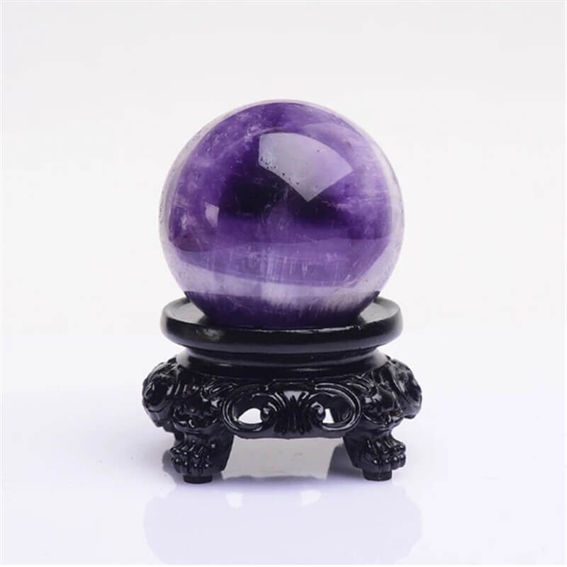 Chevron Amethyst Pendulum Ball Quartz Crystal