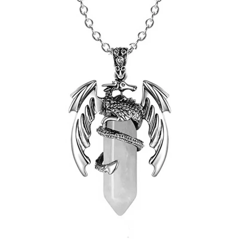 Flying Dragon Wrap Tower Crystal Pendant Wholesale - Imagen 11