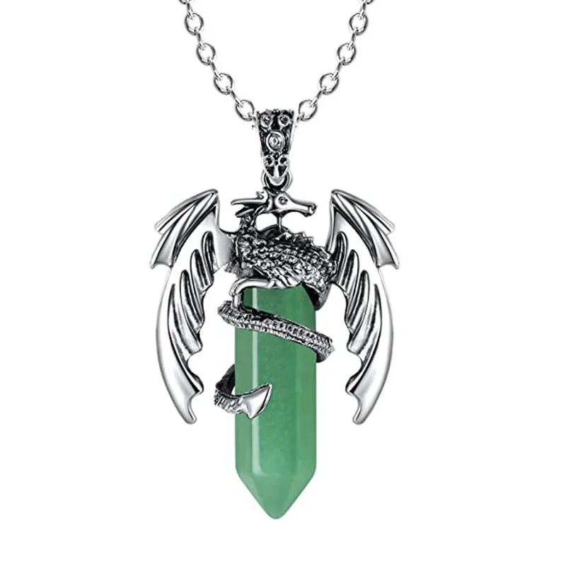 Flying Dragon Wrap Tower Crystal Pendant Wholesale - Imagen 9