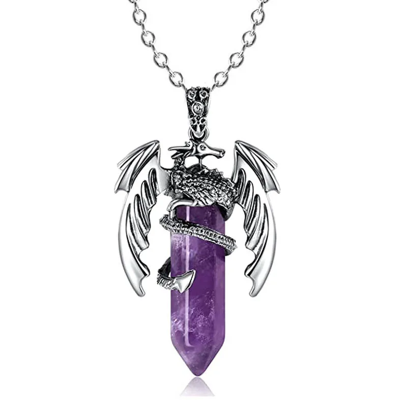 Flying Dragon Wrap Tower Crystal Pendant Wholesale - Imagen 3