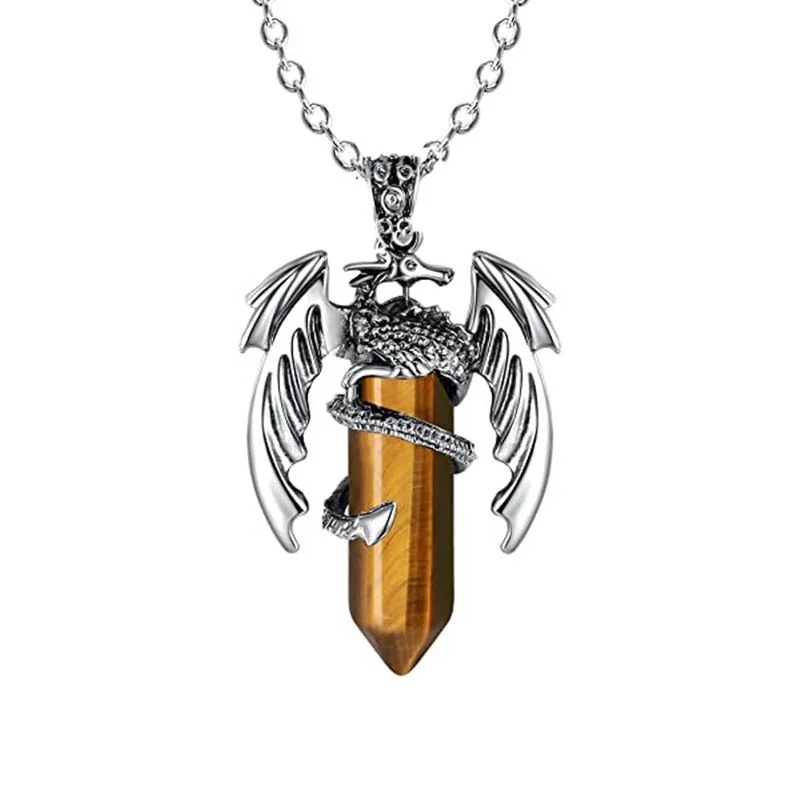 Flying Dragon Wrap Tower Crystal Pendant Wholesale - Imagen 8