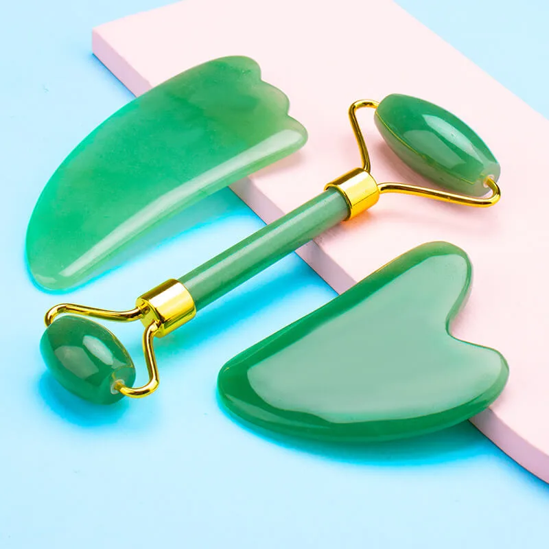 Alternatief beeld van Green Aventurine Crystal Face Massager