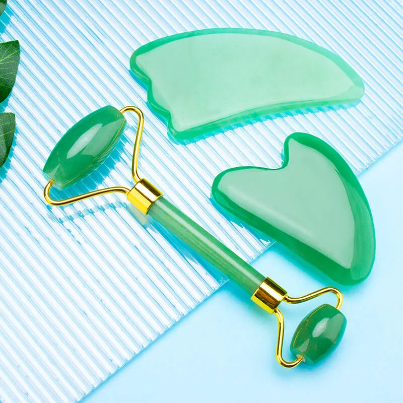 Green Aventurine Crystal Face Massager