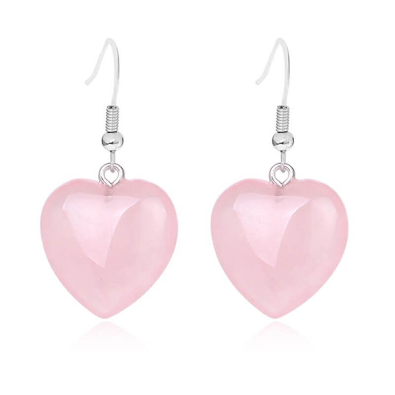 Heart Crystal Drop Earrings 1