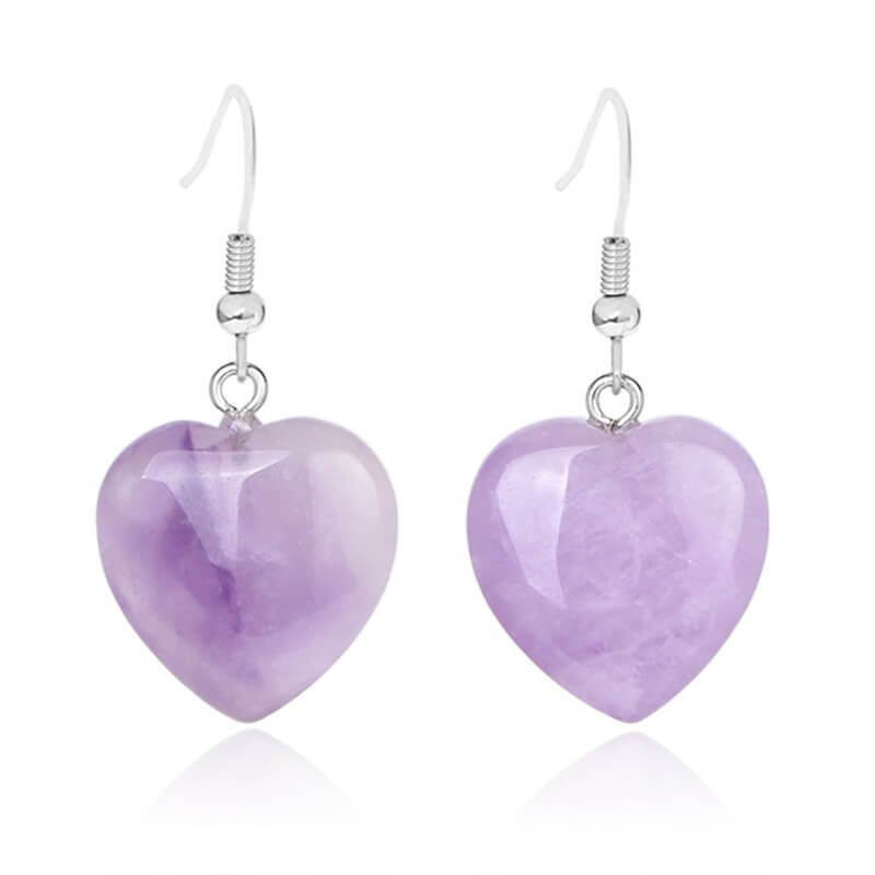 Heart Crystal Drop Earrings 6