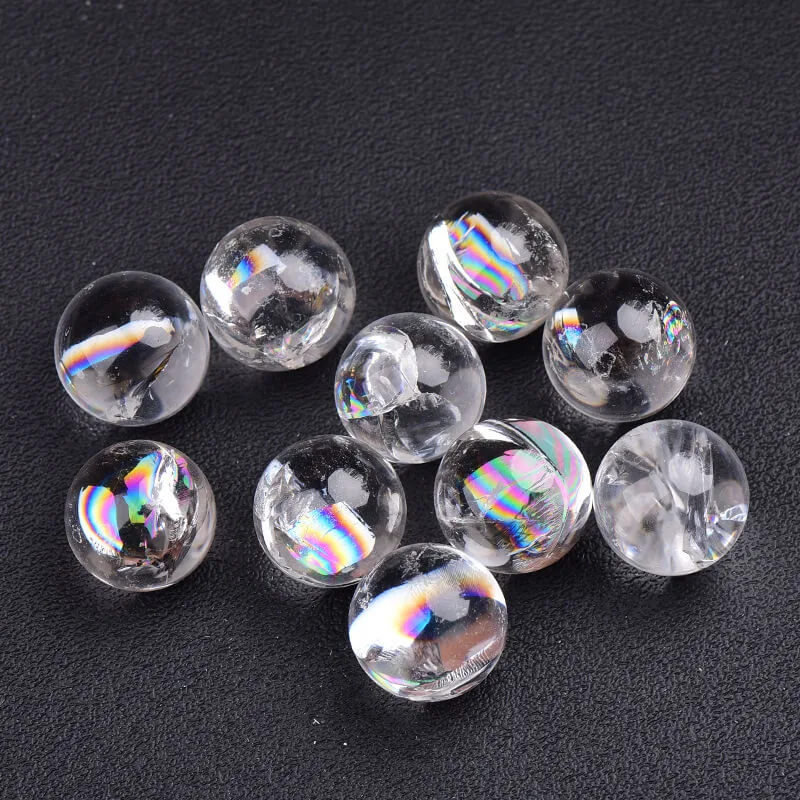 عرض بديل لـ Natural Clear Quartz Crystal Rainbow Stone Ball