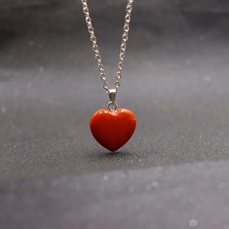 Alternative Ansicht von Natural Heart Shaped Necklace Crystal Pendant Bulk