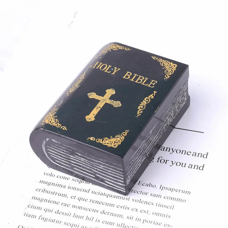 Natural Obsidian Bible Crystal Pendulum – Image 2