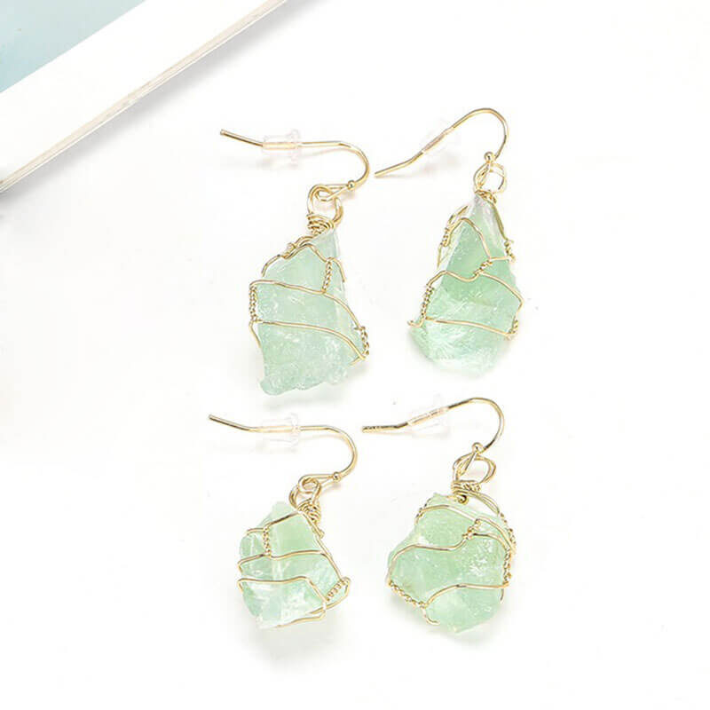 Quartz Stone Crystal Earrings 4