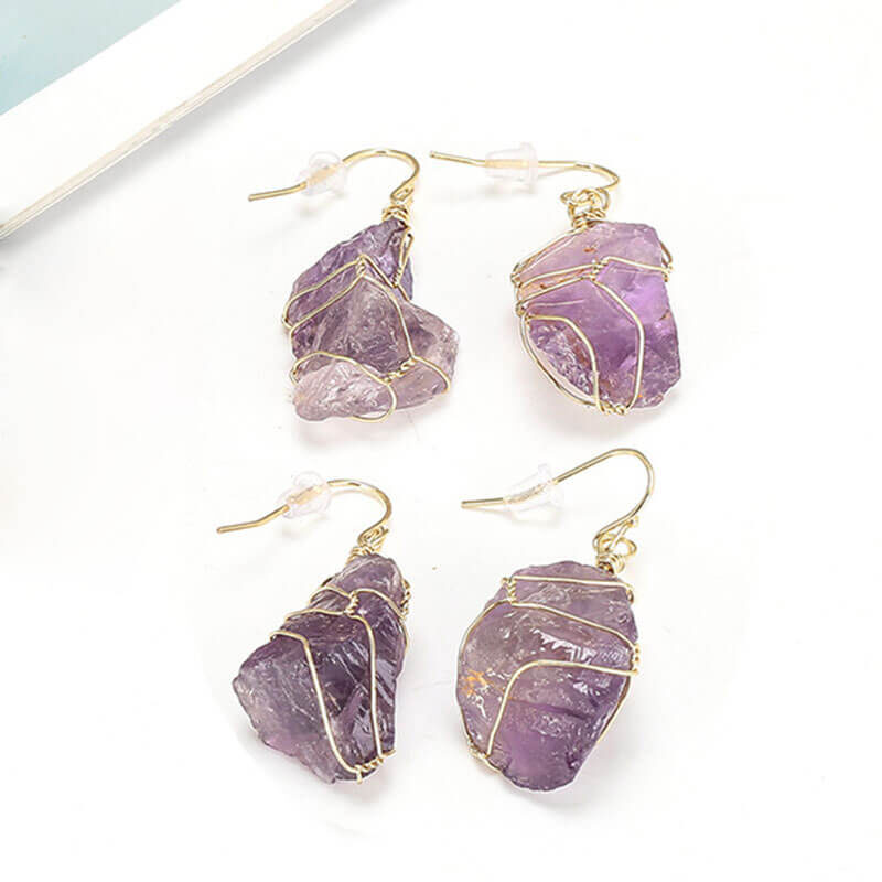 Quartz Stone Crystal Earrings 5 1