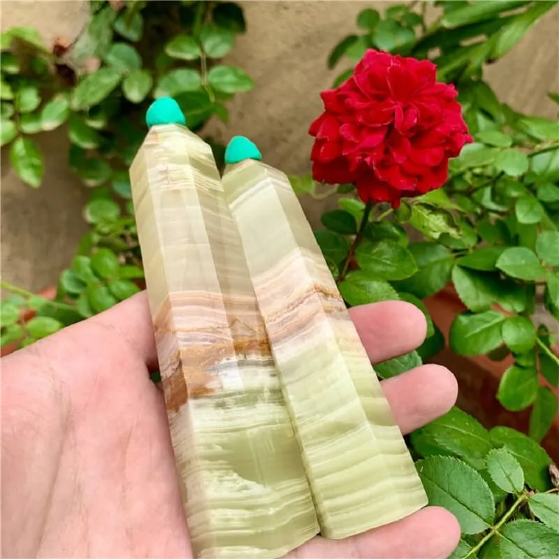 Reiki Polished Onyx Tower Stone Wholesale - Imagen 3